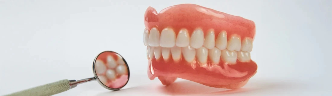 A Pair of Dentures On Display Restorative Dentistry